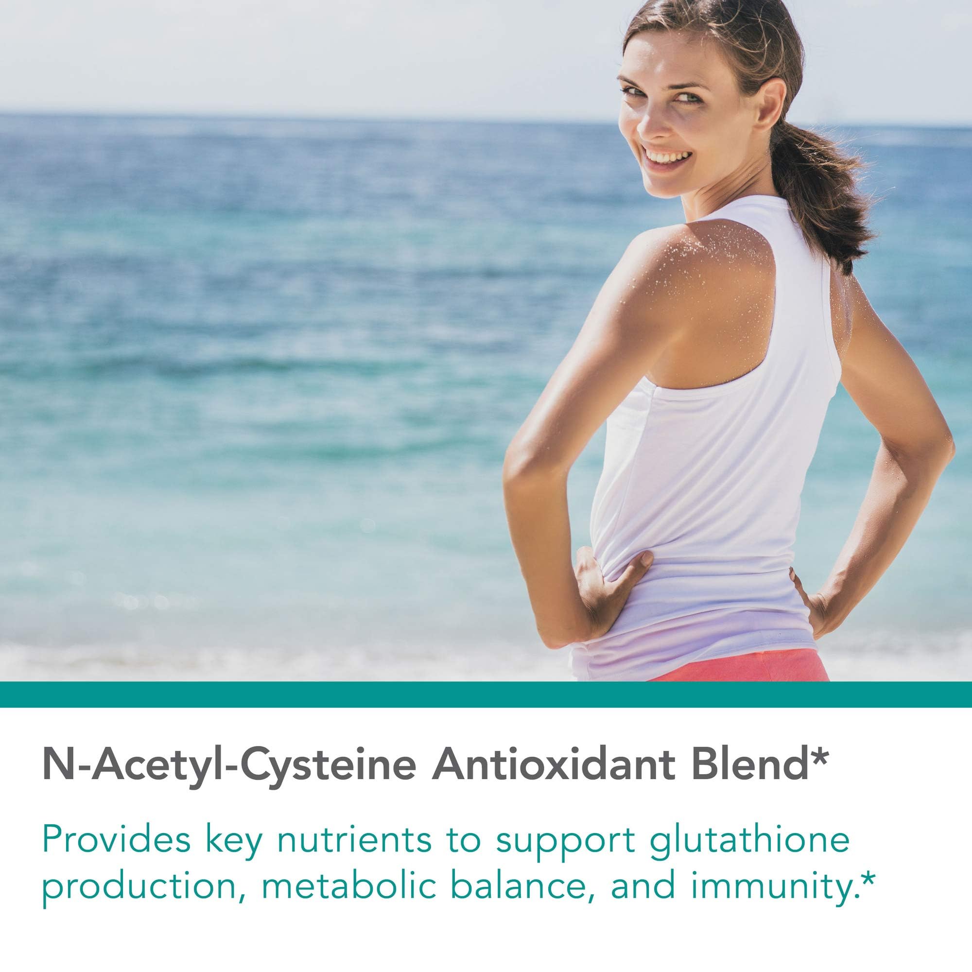 Allergy Research NAC Enhanced label close-up shows a clean, hypoallergenic formulation.
