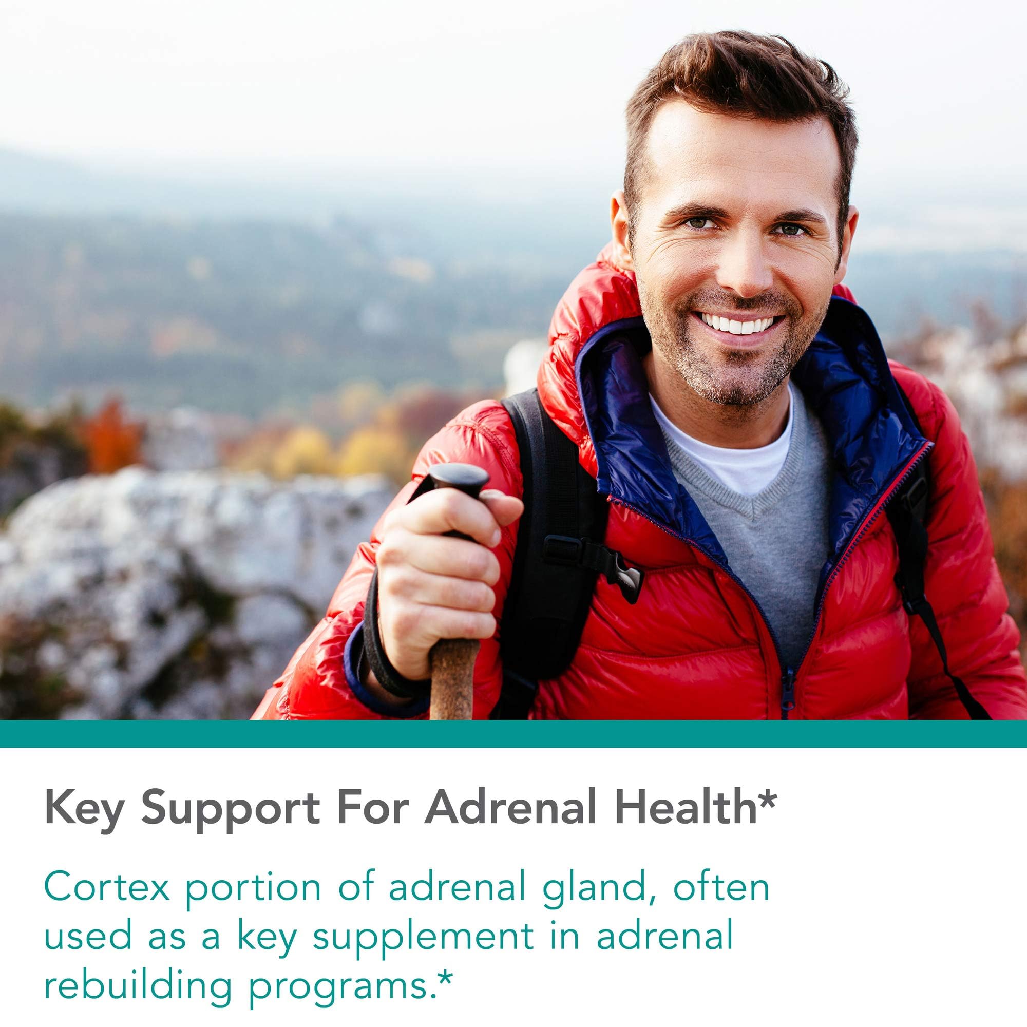 Nutricology adrenal support ingredients panel with 100 mg extract may support endocrine balance