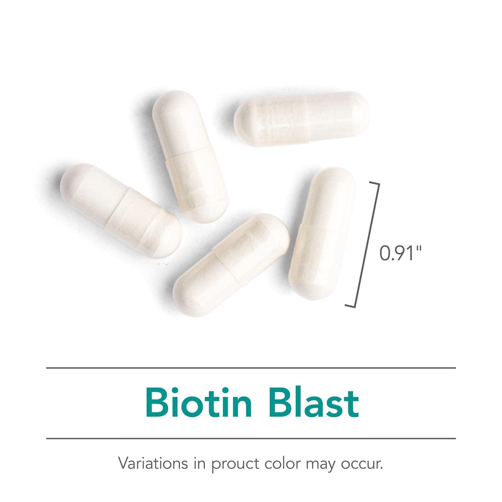 Nutricology HiBiotin packaging featuring gluten-free symbol for allergen awareness.