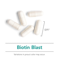 Nutricology HiBiotin packaging featuring gluten-free symbol for allergen awareness.
