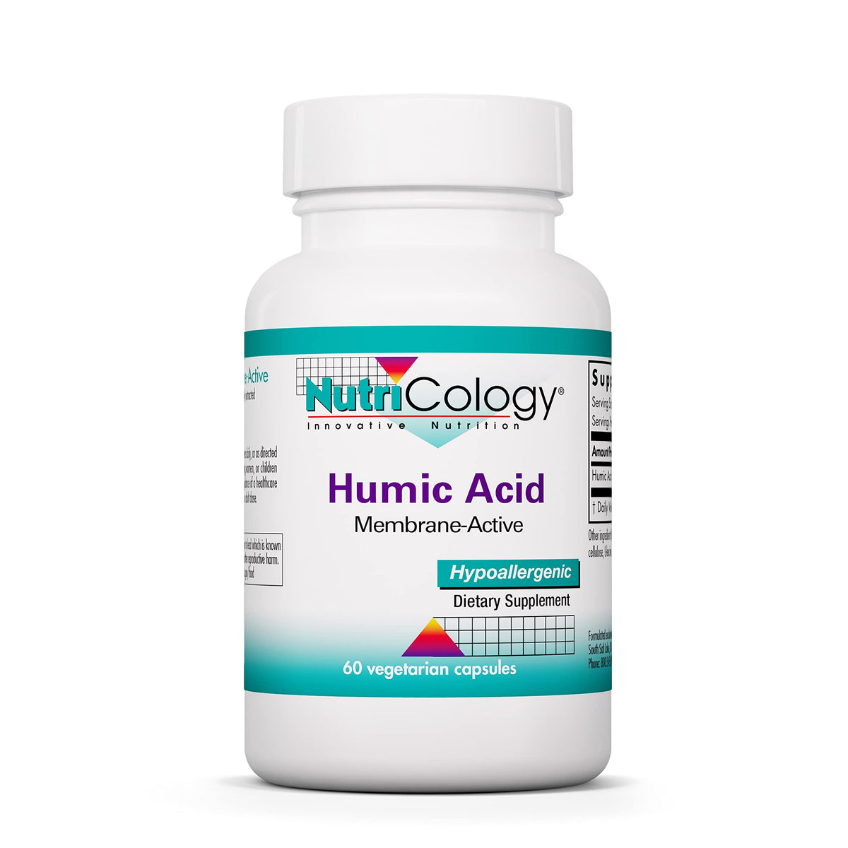 Allergy Research Group NutriCology Humic Acid bottle for daily wellness.