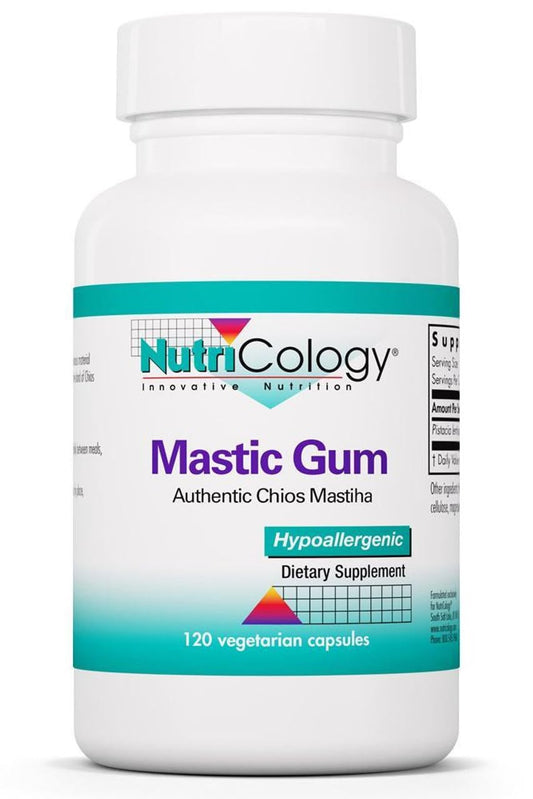 Allergy Research Group NutriCology mastic gum bottle pour for daily digestive comfort