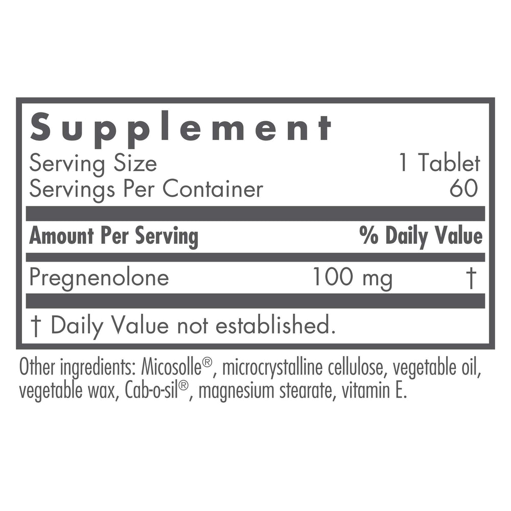 Nutricology Pregnenolone bottle front for daily use