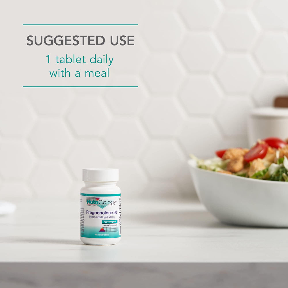Allergy Research Group Nutricology Pregnenolone recommended for daily use with a meal