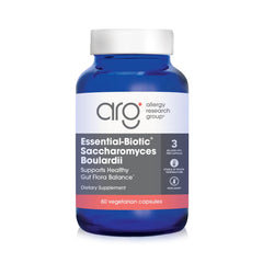Allergy Research Group NutriCology Restore-Biotic bottle on shelf supports GI balance