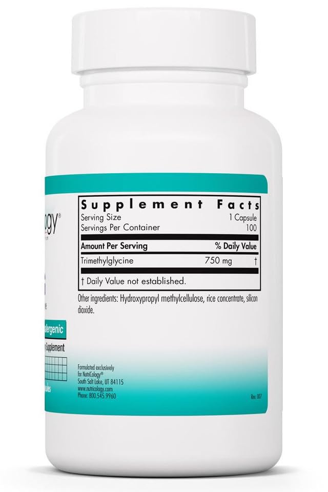 Serving scoop with NutriCology TMG suggesting daily methylation support.