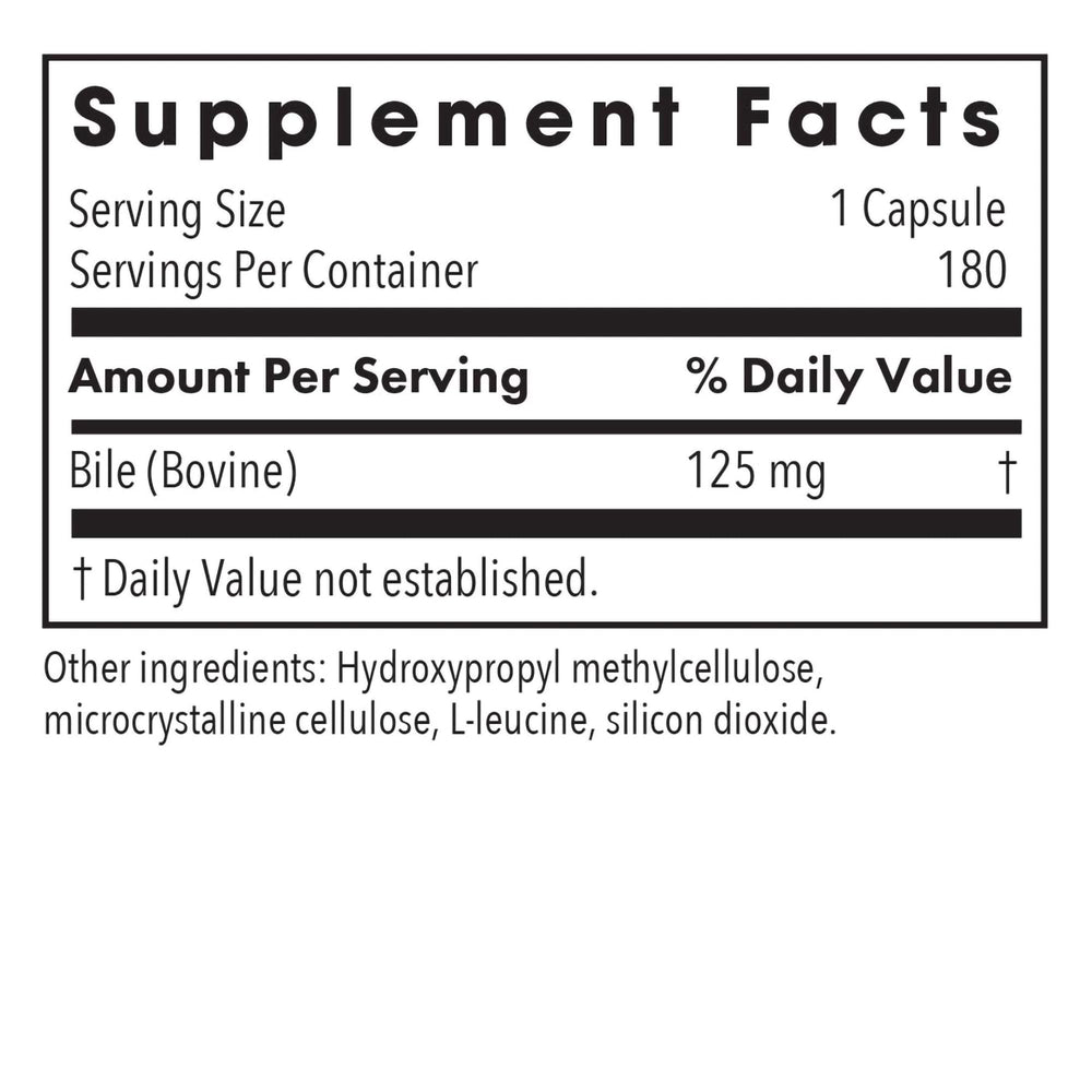 Close-up of the Oxbile label by Allergy Research Group highlighting hypoallergenic formula.