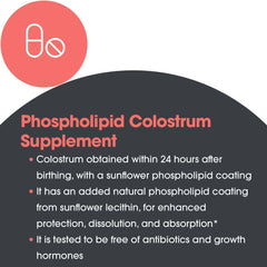 Allergy Research Group US-sourced colostrum label highlighting purity and quality.