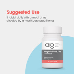 Allergy Research Group Pregnenolone tablet dispense demonstrates convenient dosing.