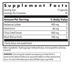 Allergy Research Group Tricycline ingredients botanical blend shown in label.