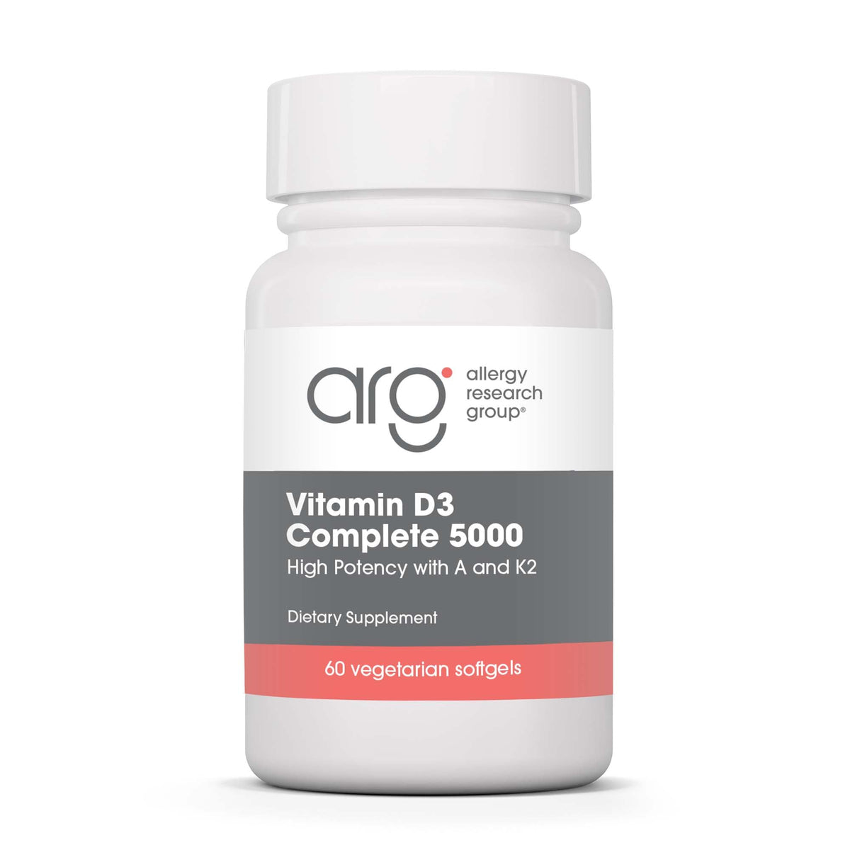 Allergy Research Group Vitamin D3 Complete 5000 bottle profile for daily wellness