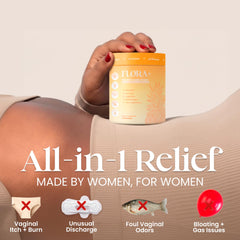 ALLFEMME Flora+ gummies closeup pineapple flavor for refreshing daily use