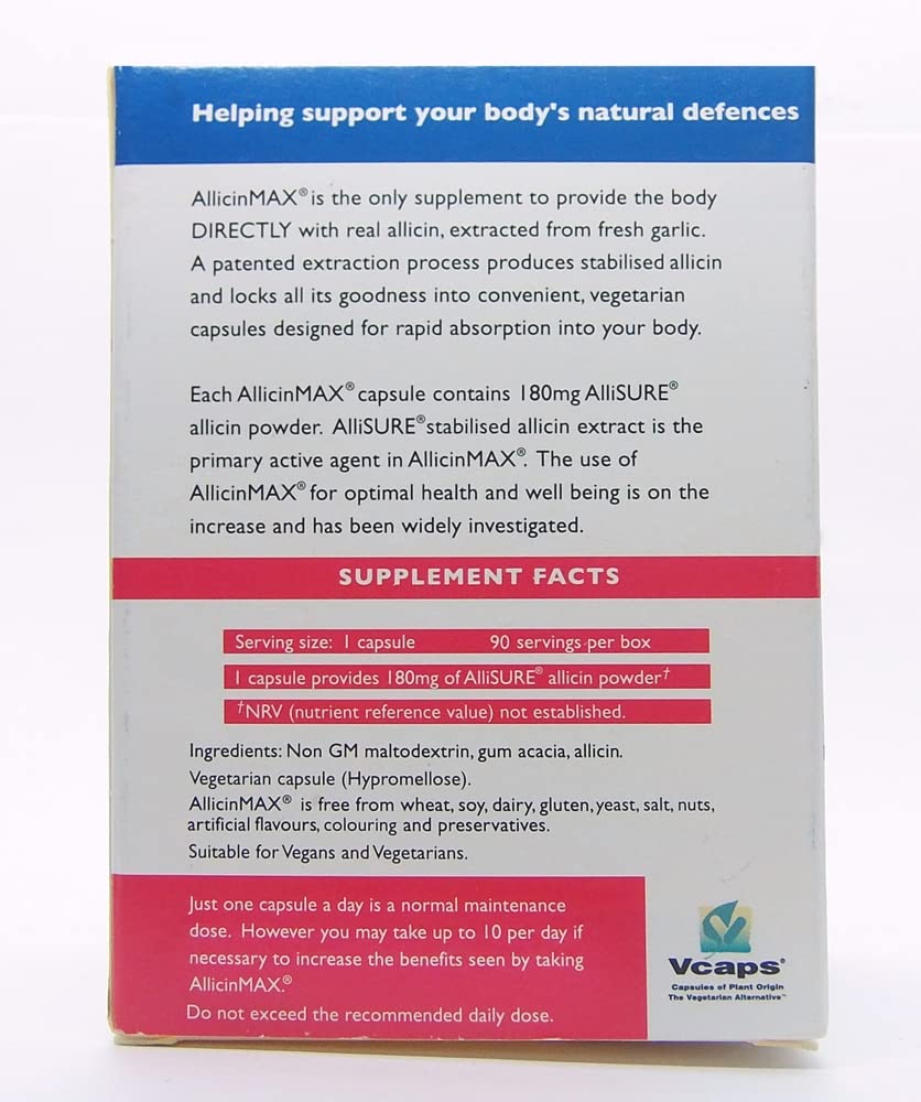 ALLICINMAX Allicin Max capsules ready for daily wellness.
