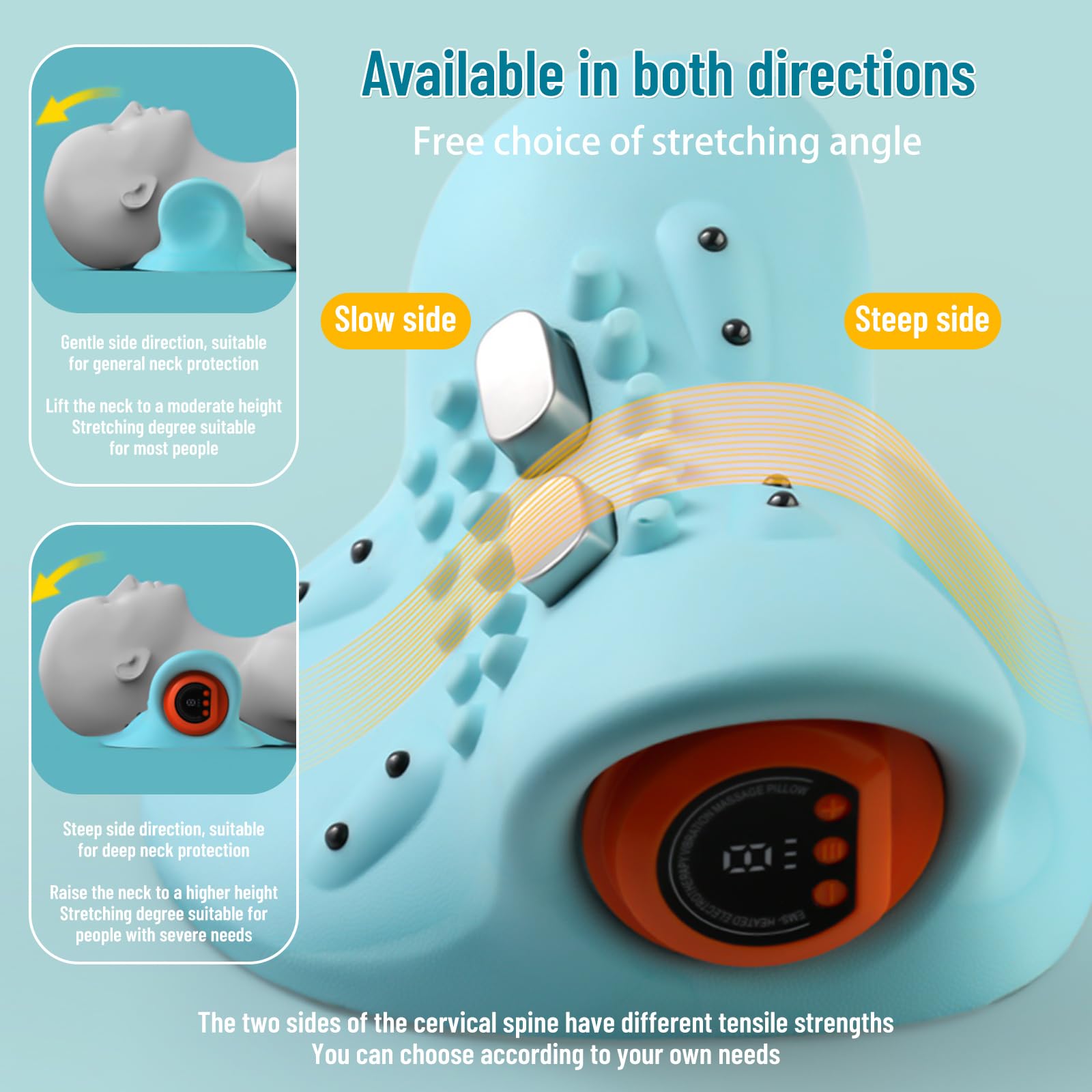 ALLILUYAA neck massager wireless with remote for convenience