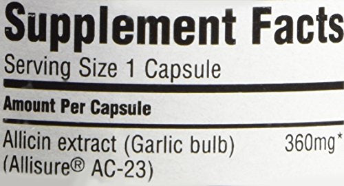 ALLIMAX AlliUltra 360mg UK-made bottle emphasizing quality standards.