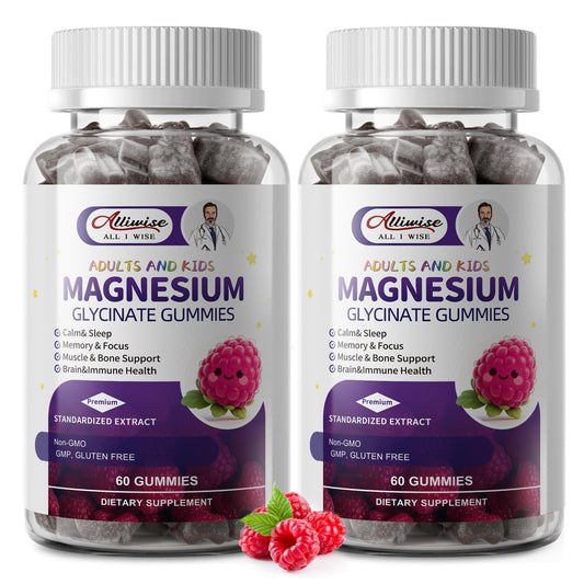 Alliwise 2pack Kids Sleep Gummies bottle showing convenient bedtime support