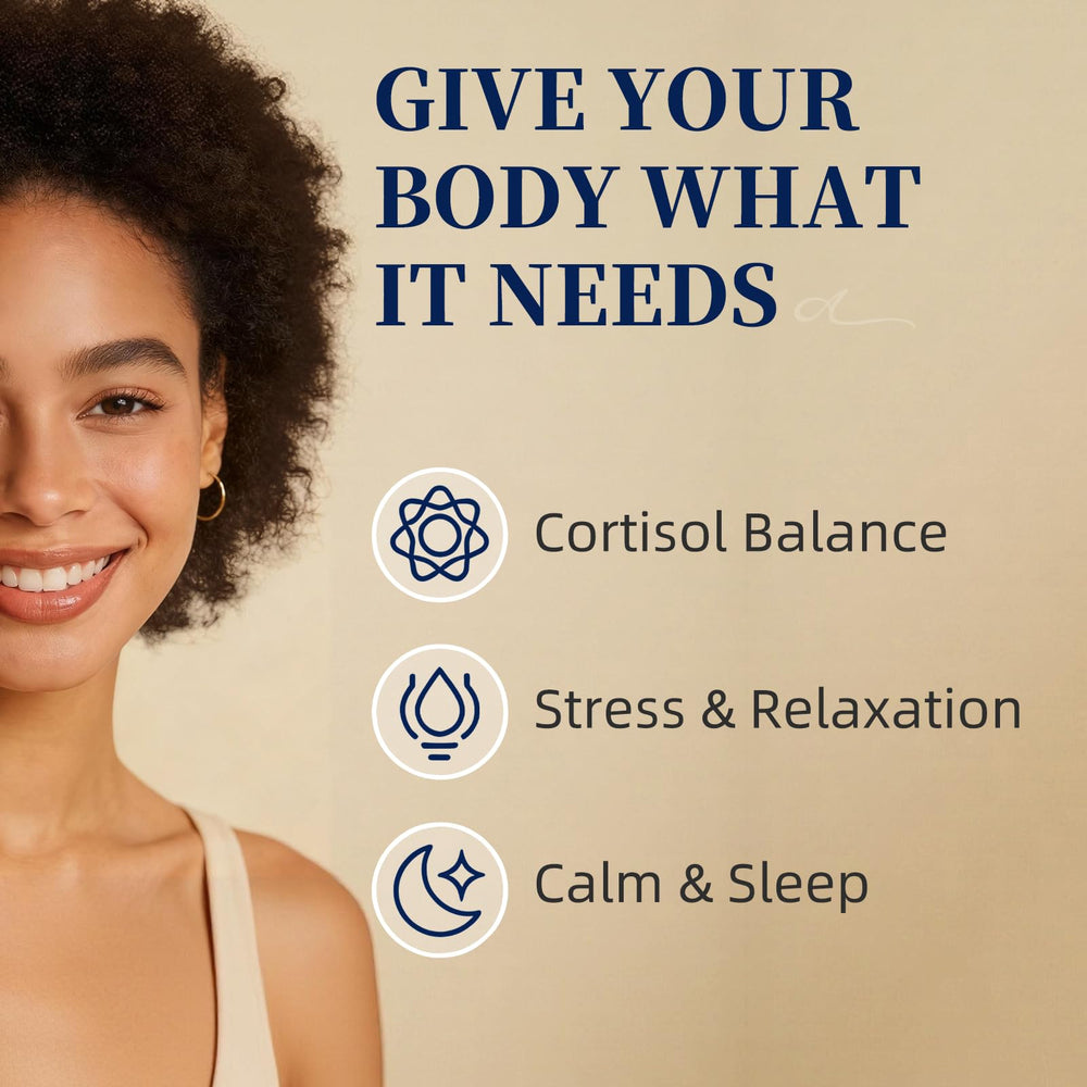 Alliwise cortisol label close-up highlighting mood-support ingredients.