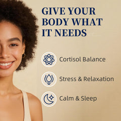 Alliwise cortisol label close-up highlighting mood-support ingredients.