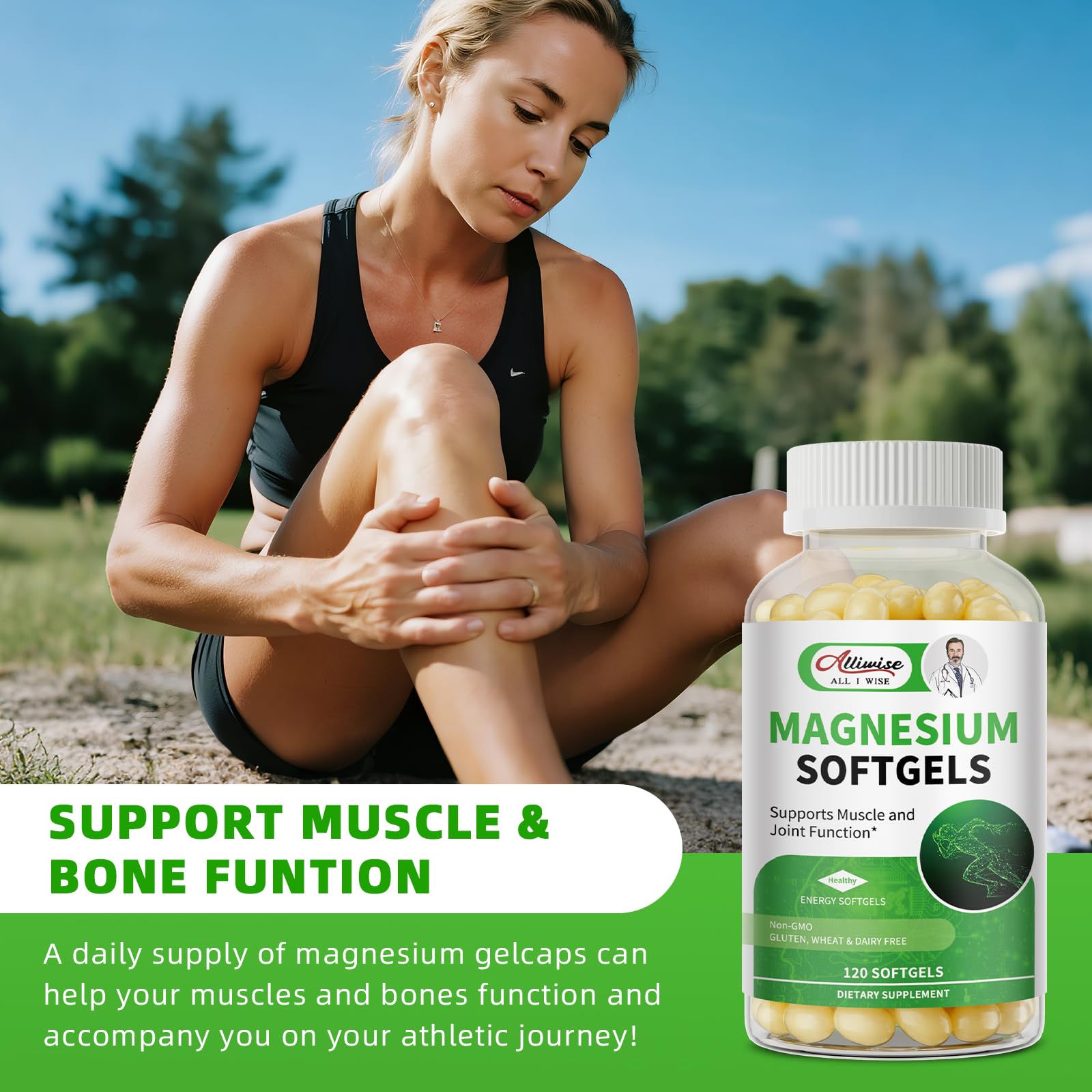 Glycine-bound magnesium visual suggesting gentle absorption benefits.