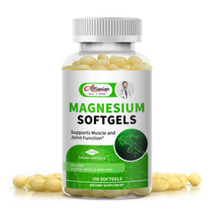 Alliwise magnesium glycinate softgels bottle for daily support.