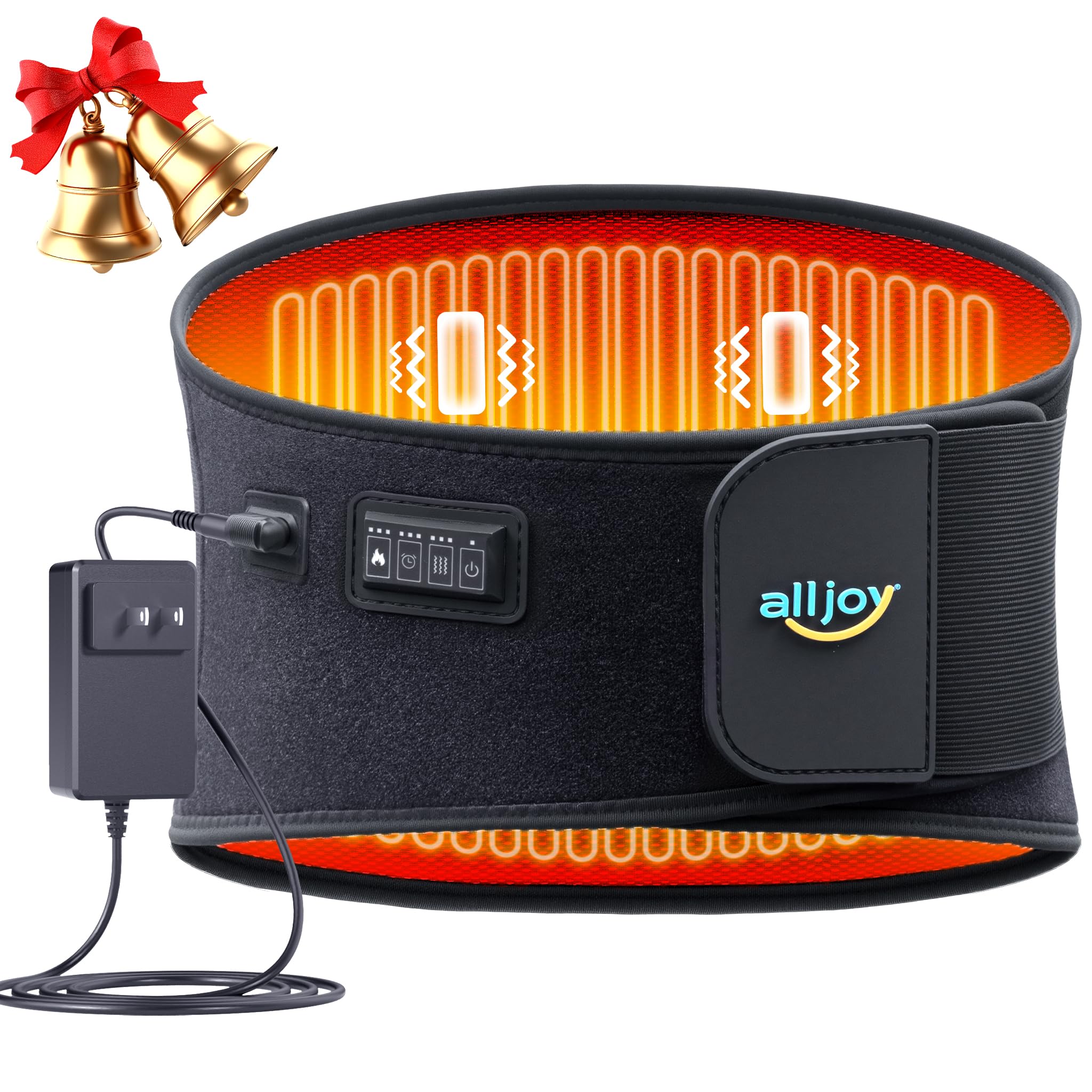 ALLJOY 67inch heating pad back massager, extended coverage for full back support.