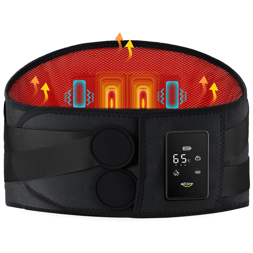 ALLJOY cordless heating pad back massager delivers portable heat for on-the-go relief