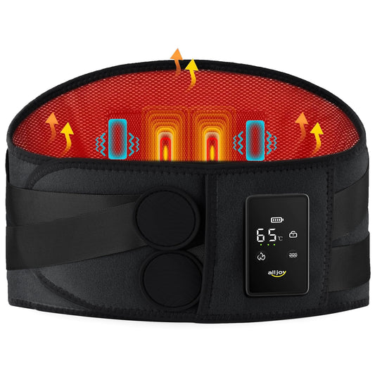 ALLJOY cordless heating pad back massager delivers portable heat for on-the-go relief