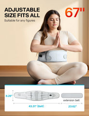 AllJOY dual elastic straps allow adjustable, warmer relief around the waist