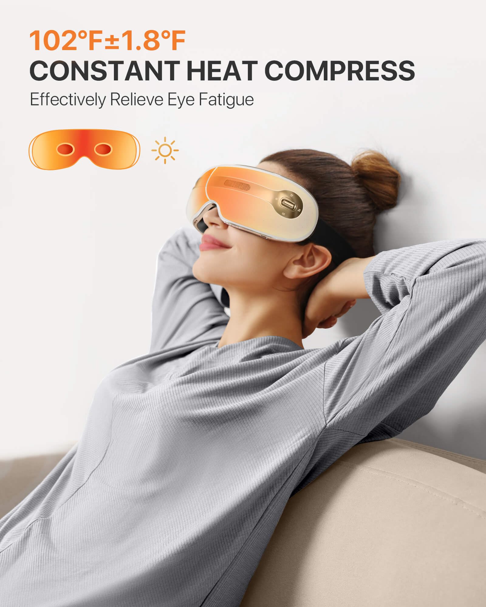 ALLJOY Eye Massager uses air massage to improve eye circulation and comfort.