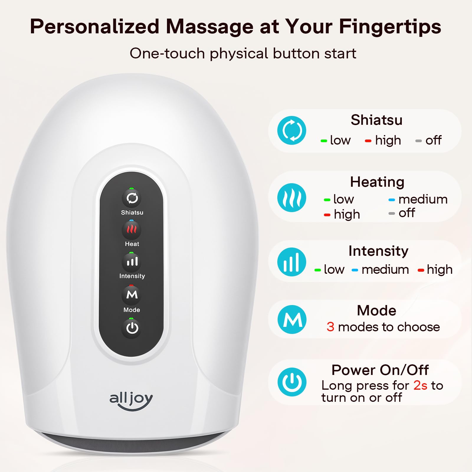Built-in battery powers long sessions without wires.