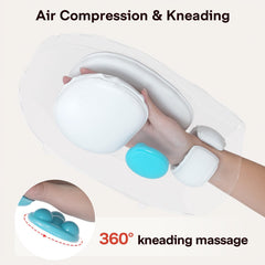 ALLJOY heat therapy settings provide soothing warmth for tired hands.