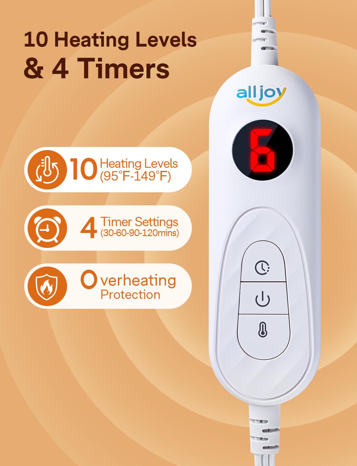 ALLJOY moist and dry heat options for versatile comfort.