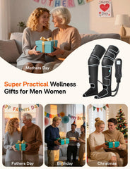 ALLJOY leg massager compact design fits under desk or bed for convenience.
