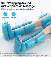 ALLJOY leg massager with zipper design for easy wearing