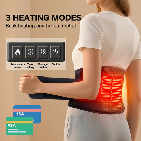 ALLJOY plug-in heating pad in use delivers rapid warmth for targeted relief.