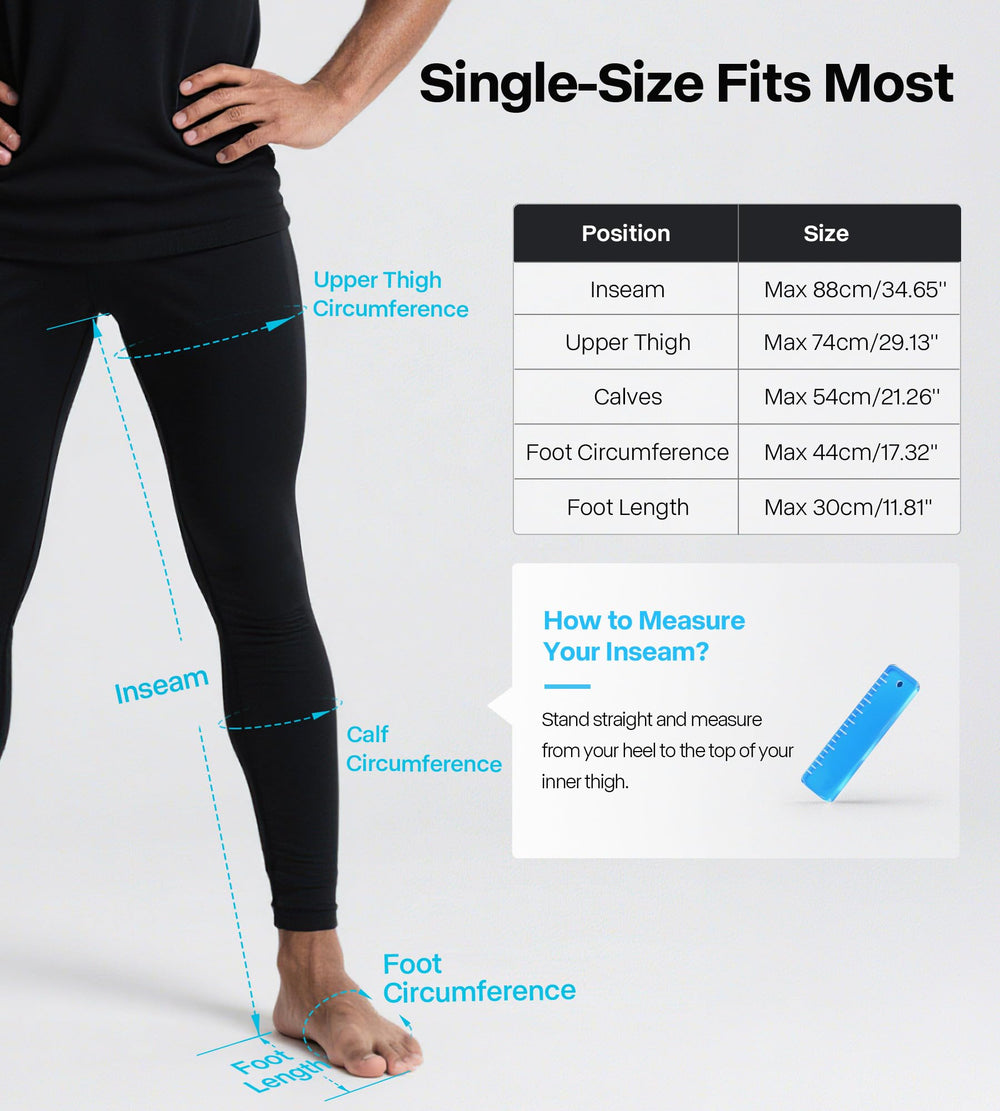 ALLJOY Pro Leg Massager adjustable straps ensuring secure fit during activities