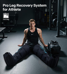 ALLJOY Pro Leg Massager side view highlighting compact design for home or travel recovery