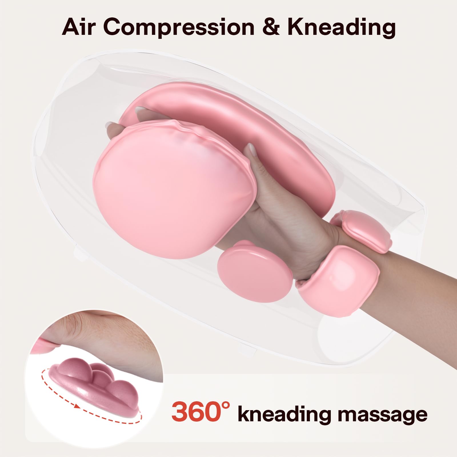 ALLJOY massager controls panel with adjustable heat and intensity
