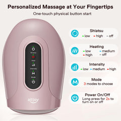 ALLJOY cordless design enabling on-the-go hand massage