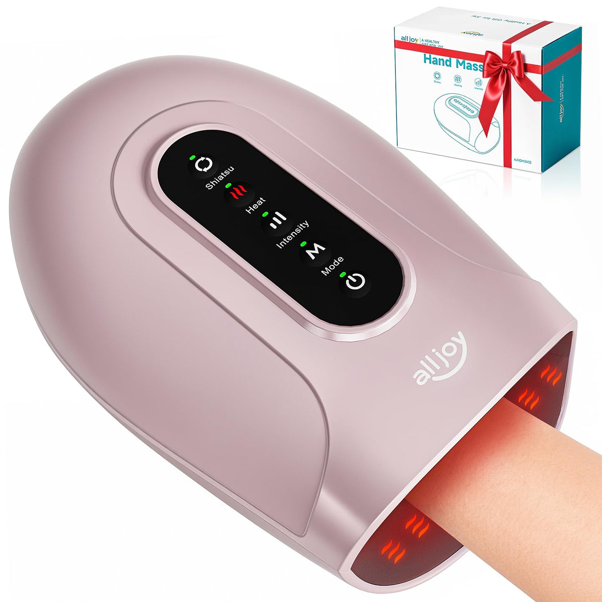 ALLJOY Roller Kneading Hand Massager front view for soothing relief