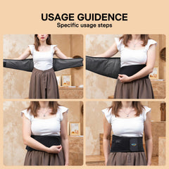 ALLJOY targeted heat and gentle vibration soothe discomfort in back, hips, and abdomen.