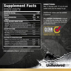 ALLMAX CARBION+ bottle pouring mix for clear, refreshing hydration during training.