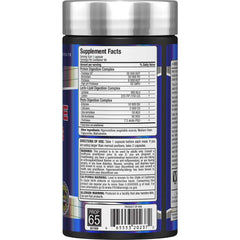 AllMAX Digestive Enzymes label closeup, premium enzyme blend for optimized digestion