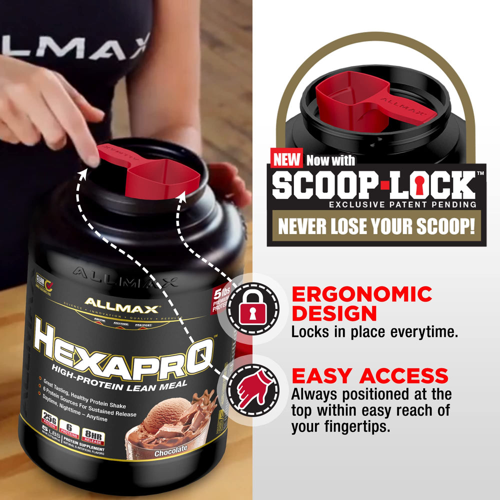 ALLMAX HEXAPRO delivers 25g protein per serving for daily protein support.