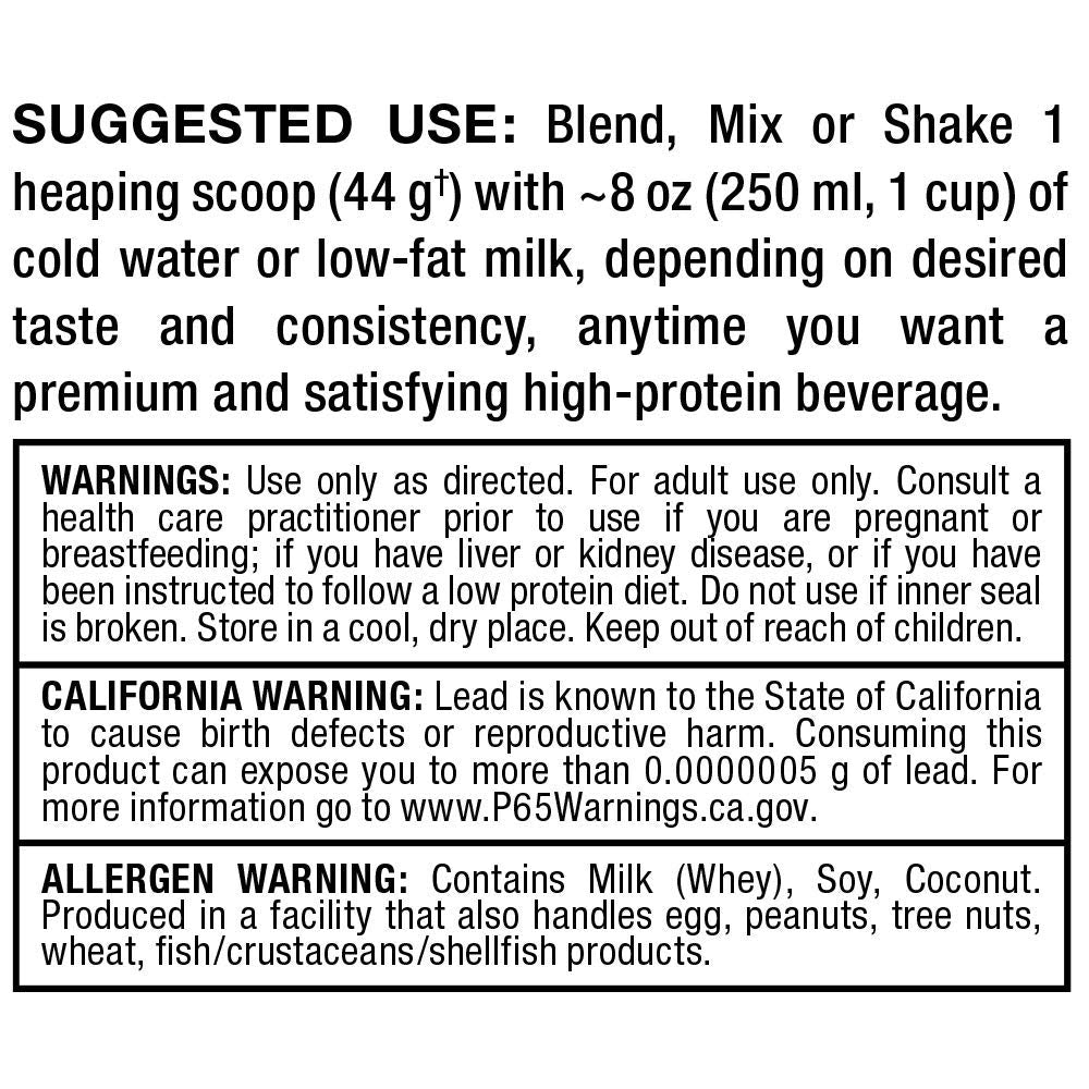 ALLMAX HEXAPRO chocolate between-meals snack image suggesting versatile use.