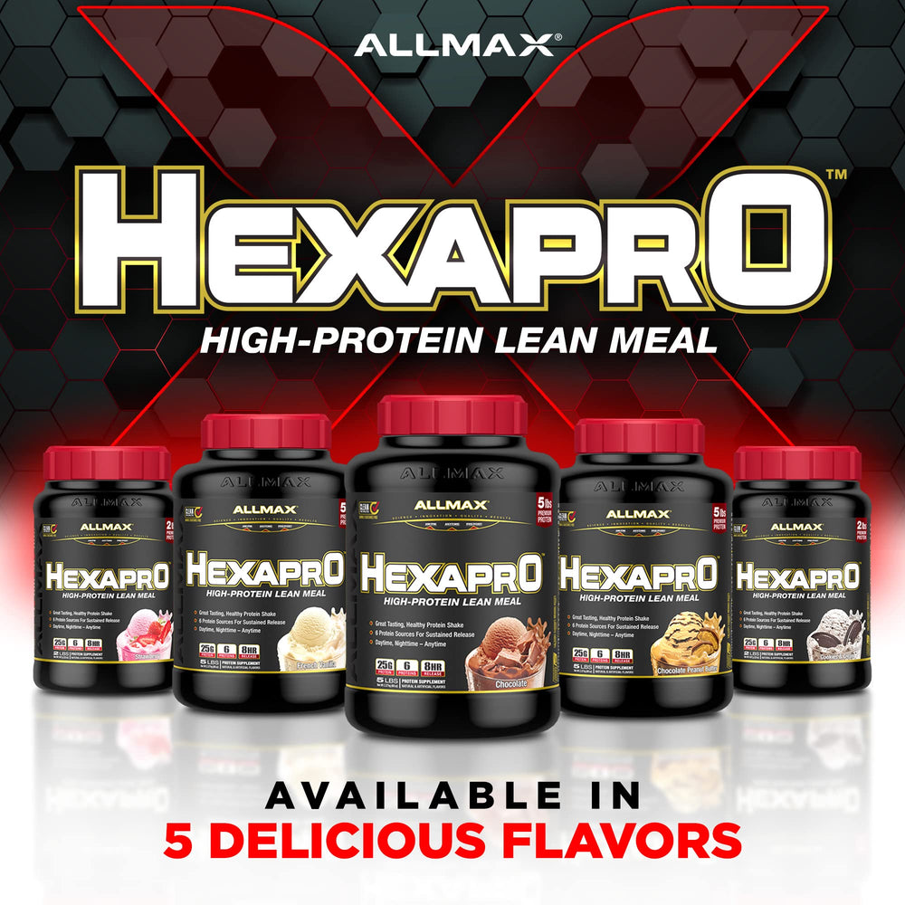 Post-workout HEXAPRO French Vanilla shake for quick, tasty recovery.