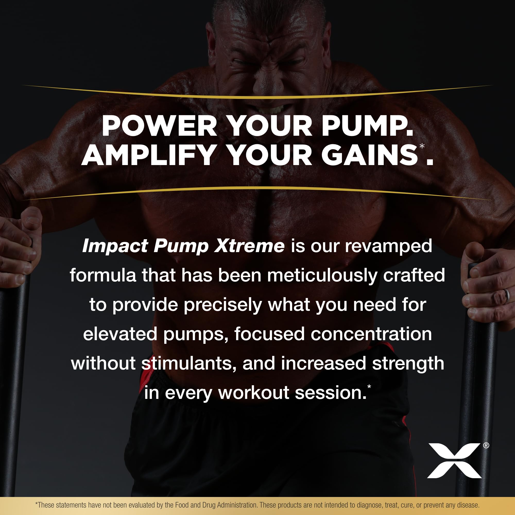 ALLMAX Impact Pump Xtreme Sour Gummy ingredients panel with taurine and L-carnitine support