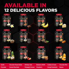 ALLMAX ISOFLEX Caramel Macchiato post-workout recovery visual emphasizes lean results.