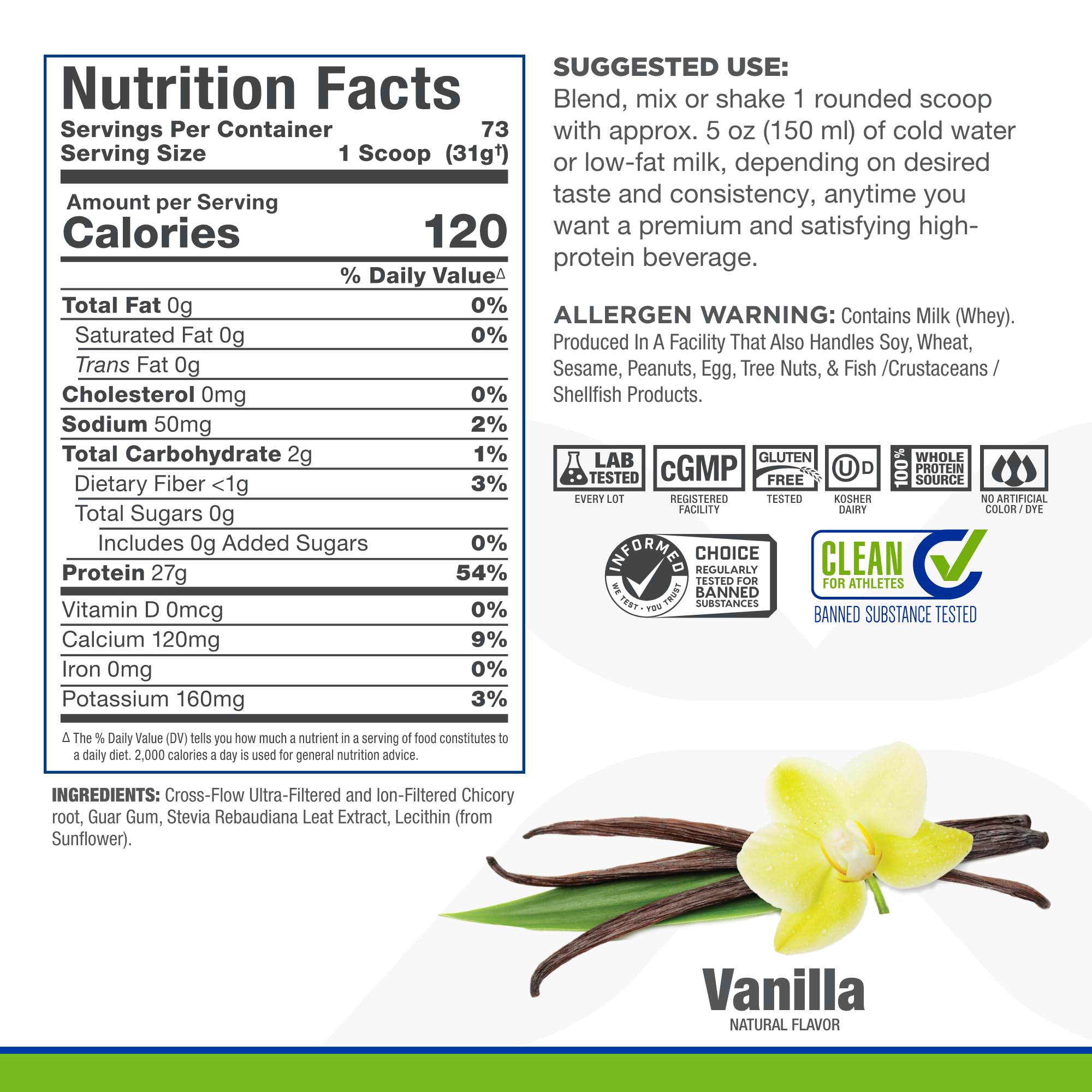 ALLMAX ISONATURAL scoop-lock feature at top, ensuring quick, mess-free scooping.