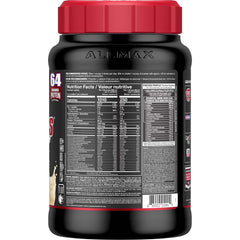 ALLMAX QuickMass vanilla serving scoop demonstrates easy serving size for daily protein